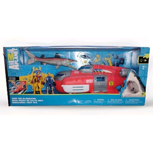 👀RARE Animal Planet BARRACUDA * Deep Sea Submarine Playset Ocean Scuba Toy🔥🎁 - Picture 1 of 8